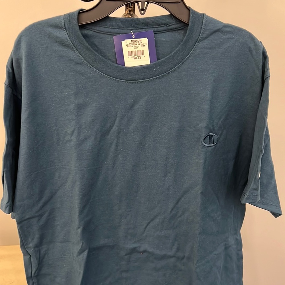 New! Mens Teal Champion tshirt